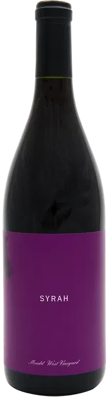 2021 Syrah — Mudd West Vineyard, North Fork of Long Island AVA bottle
